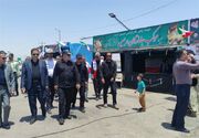 پایش میدانی استاندار خراسان جنوبی از مواکب و خدمات‌رسانی مسیر زیارتی طبس