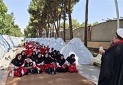 خدمات فعالان فرهنگی در آیین بدرقه رهبر شهید
