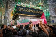 پیکر رزمنده شهید دلاور کواری در حرم شاهچراغ (ع) تشییع شد + تصاویر