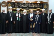 دیدار جمعی از علمای فلسطین و لبنان با مرجع تقلید عراقی