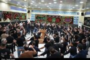 طنین نوای سنج و دمام و برپایی سینه‌زنی در بوشهر در سوگ امام رضا (ع)