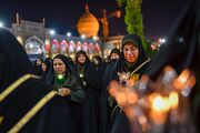 نور لاله‌ها در سوگ امام هشتم(ع) + تصاویر