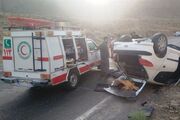 تصادف دو خودرو سواری در محور مهریز ـ تنگ‌چنار/3 نفر جان باختند
