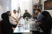 بازدید فرمانده سپاه استان همدان از خبرگزاری تسنیم+تصاویر