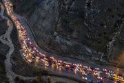 ترافیک سنگین در جاده چالوس و آزادراه تهران-شمال