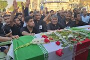 وداع مردم بندر امام خمینی(ره) با پیکر مطهر شهید جمشید رجبی