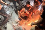فرو ریختن ساختمان مسکونی در غزه؛ 8 شهید و ده‌ها مفقود