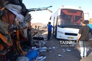 تصادف مرگبار اتوبوس مسافری همدان- تهران در آزادراه ساوه