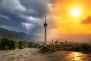 تداوم بارش در سواحل شمالی/بیشینه دما 36 درجه‌ای در تهران
