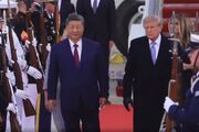 ترامپ شخصا از رئیس‌جمهور چین در فرودگاه استقبال کرد