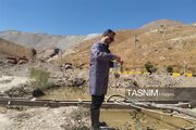 سنجش آلایندگی‌های احتمالی در قلب معدن انگوران + تصاویر