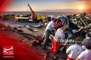 تصادف زنجیره‌ای 6 خودرو در محور هراز با 10 مصدوم