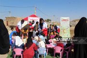 ارائه خدمات رایگان هلال‌احمر زنجان در 5 محور محرومیت‌زدایی