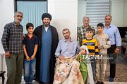 دیدار امام جمعه زنجان با جانباز جنگ تحمیلی سوم