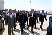 بازدید مدیران عامل راه‌آهن ایران و جمهوری آذربایجان از بارانداز ریلی آستارا