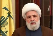 سخنرانی شیخ نعیم قاسم اعلام پیروزی محور مقاومت بود