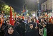 فریاد «لبیک یا حسین(ع)» مردم ارومیه در آسمان طنین‌انداز شد