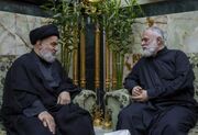 نماینده آیت الله سیستانی شهادت حضرت آیت‌الله خامنه‌ای را به فرزند ایشان تسلیت گفت