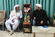 دیدار صمیمی امام‌جمعه موقت اهل‌سنت شهرک کهک با امام‌جمعه شهرستان زهک