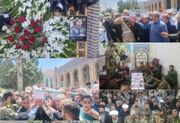 پیکر شهید سرهنگ یونس حاجی عزیزی در کرمانشاه تشییع شد