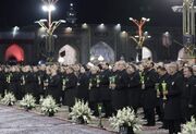 آیین خطبه‌خوانی شب شهادت امام رضا (ع) در حرم مطهر رضوی برگزار شد