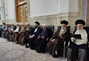 آیین هفتمین شب ارتحال آیت‌الله شبیری زنجانی در قم برگزار شد