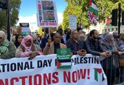 تظاهرات بیش از ۲۵۰ هزار نفر در لندن در حمایت از فلسطین
