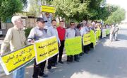 تجمع بازنشستگان کارگری در شوش و رشت