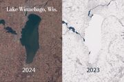 These lakes are usually still frozen over. See how they look now.