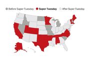 How many delegates are at stake on Super Tuesday?