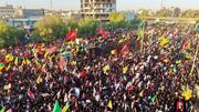 تشییع پیکر مطهر رهبر شهید ایران در عراق + فیلم