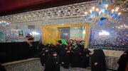 بازگشایی راهرو‌های منتهی به رواق دارالذکر حرم رضوی/ نمایی از مزار رهبر شهید + فیلم