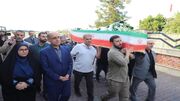استقبال از پیکر شهید دریانورد کشتی تجاری «آنا» در گیلان