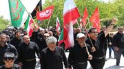 برگزاری مراسم پیاده روی اربعین حسینی در شهر عسگران + عکس و فیلم