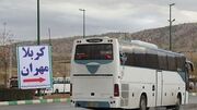 آغاز خدمت‌رسانی رایگان اتوبوسرانی برای بازگشت زائران اربعین از مرز مهران به تهران