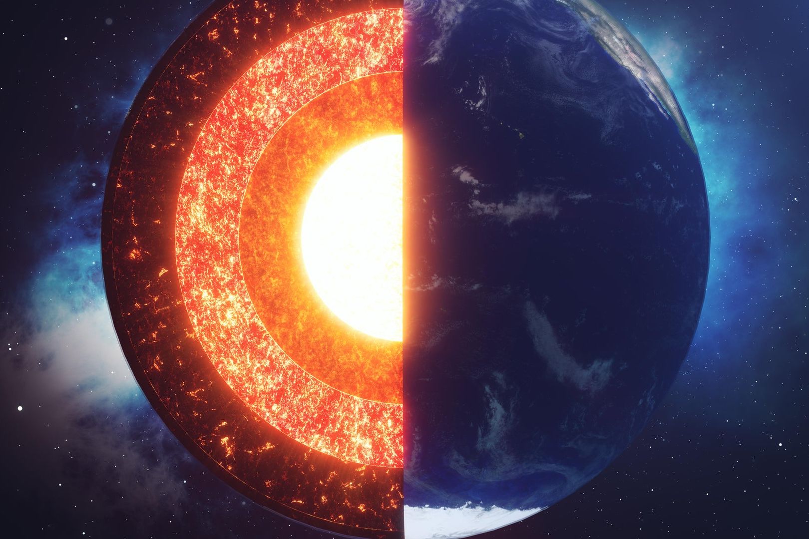 کشف ۴۵ اقیانوس هیدروژن در هسته زمین؛ آیا آب از ابتدا همراه سیاره ما بود؟